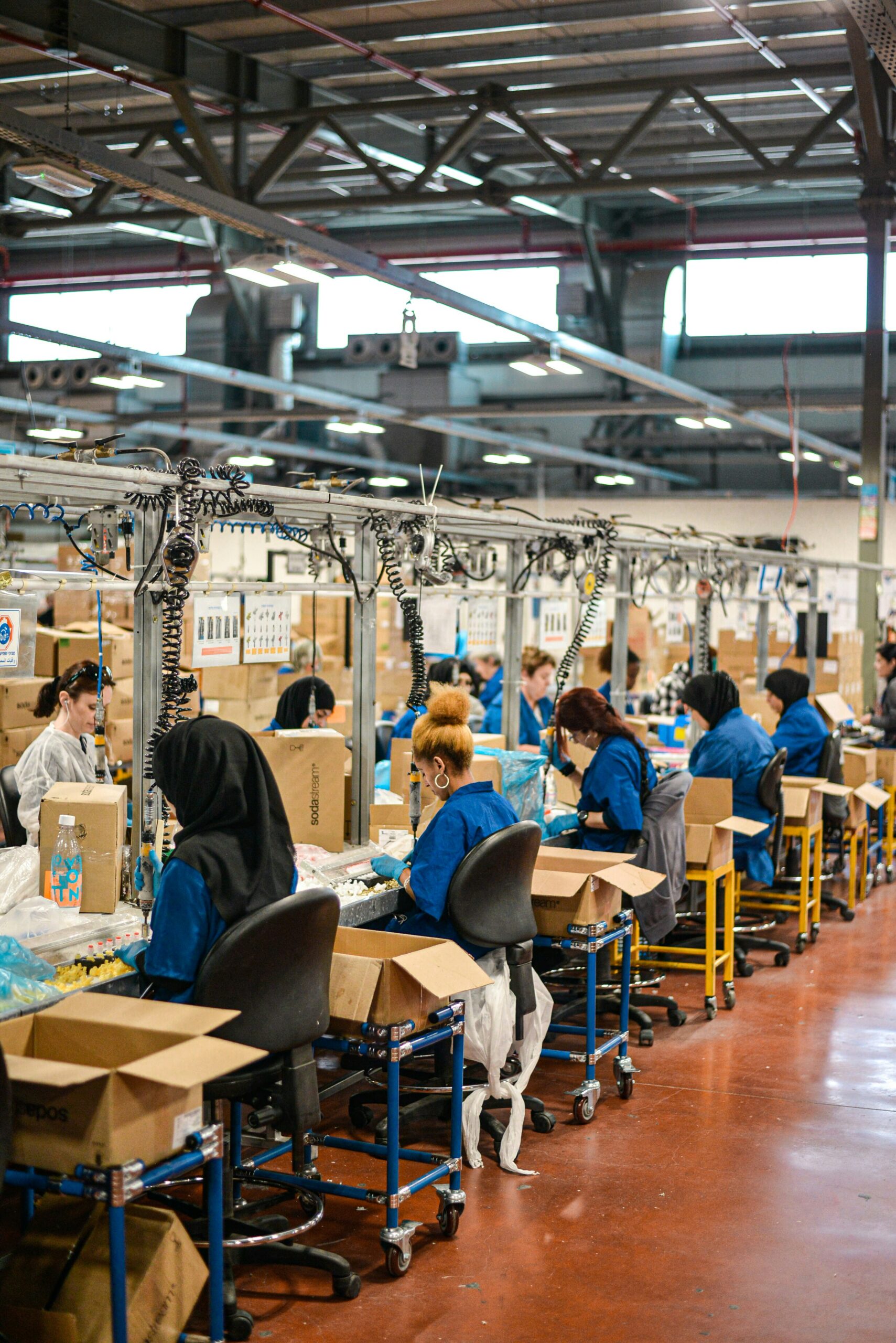 Factory Workers at Assembly Line